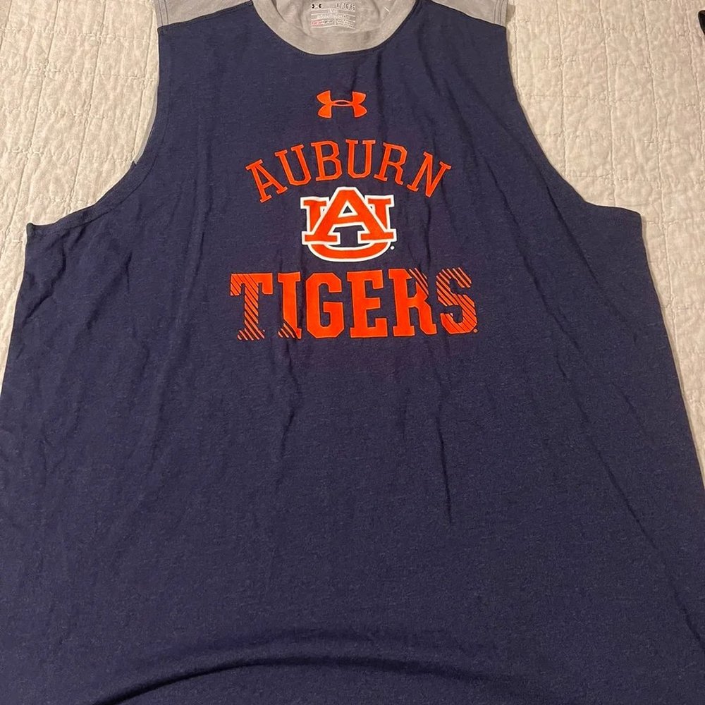 Under Armour Auburn Tigers Tank Top Sleeveless Shirt XL NWT Cam Newton